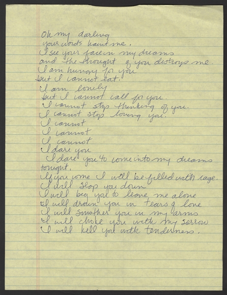 Madonna Handwritten Song Lyrics