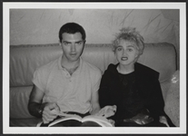 Madonna "Whos That Girl" Original Photograph With Her Brother Christopher