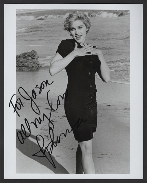 Madonna Signed & Inscribed Original Promotional Photograph