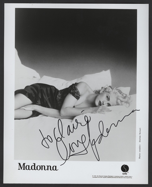 Madonna Signed & Inscribed Steven Meisel  Original Promotional Photograph