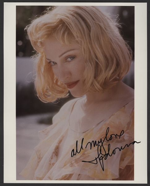 Madonna Original Promotional Photograph with Facsimile Signature