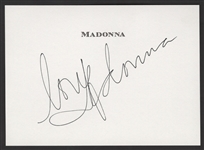 Madonna Signed Personalized Note Card