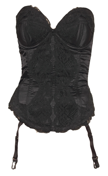 Madonna Owned & Worn "Trash Lingerie" Black Corset Circa 1989