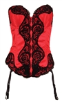 Madonna Owned & Worn "Trash Lingerie" Red Corset Circa 1989