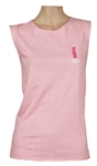 Madonna Owned and Worn "Virgin Tour" Pink Sleeveless Concert T-Shirt  