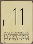 Madonna Personally Owned and Used Who's That Girl ID Card and Concert Laminate