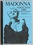 Madonna "Whos That Girl" Original World Tour Itinerary