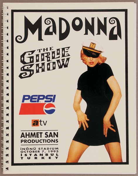 Madonna "Girlie Show" Original Istanbul Turkey Concert Itinerary