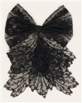 Madonna Evita Film Production Worn Black Lace Head Piece