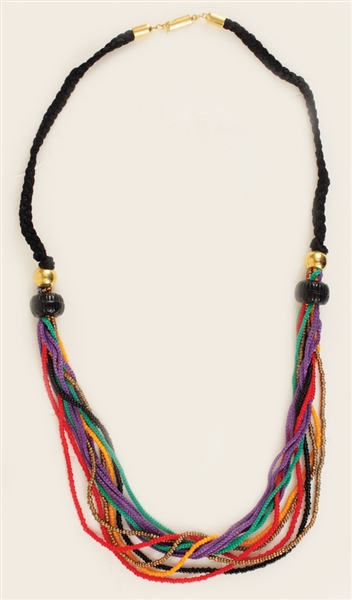 Liza Minelli Owned and Worn Colorful  Beaded Necklace