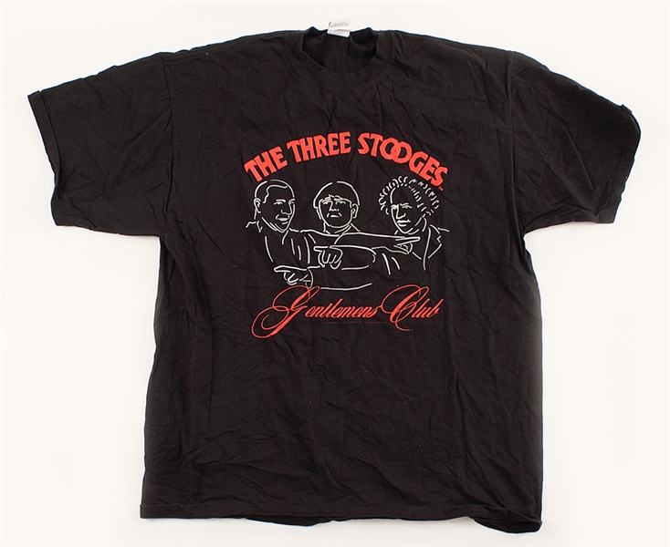 Michael Jackson Owned and Worn Three Stooges Gentleman Club T-Shirt