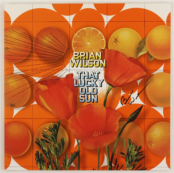 Brian Wilson Signed "That Lucky Old Sun" Album