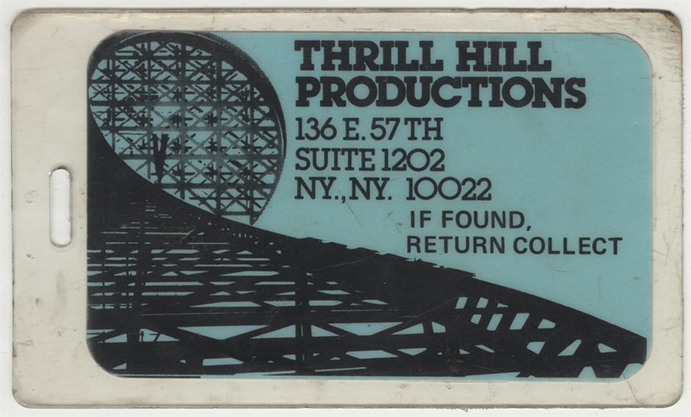 Bruce Springsteen Thrill Hill Productions Original Laminate ID Card