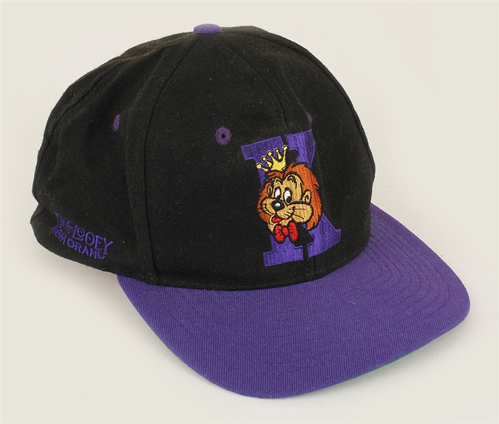 Michael Jackson Owned and Worn Purple & Black MGM Cap