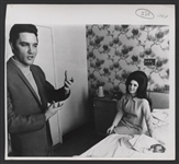 Elvis Presley Original Photograph With Priscilla and Baby Lisa Marie