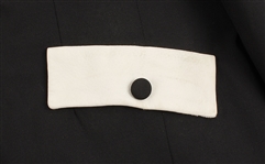 Elvis Presley Owned & Worn Black Jacket with White Suede Pocket Flaps and Matching Black Pants