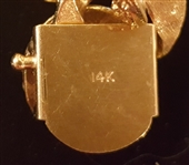 Charlie Hodge Owned & Worn Custom Made TCB Diamond & 14K Gold Bracelet