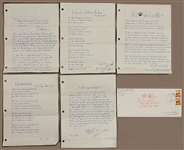 Tupac Shakur Twice-Signed Passionate Two-Page Handwritten Love Letter with Four Handwritten and Signed Love Poems/Song Lyrics from Prison