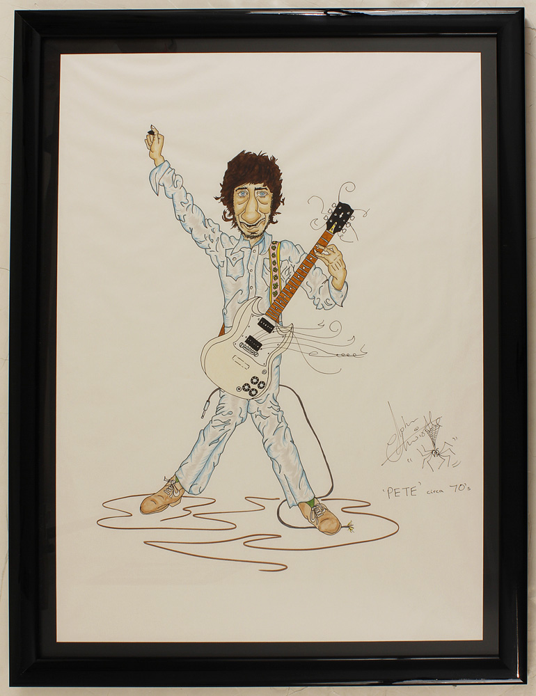 Lot Detail - John Entwistle Original Signed Artwork of "The Who"