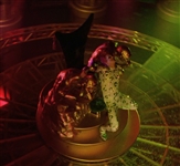 Jim Carrey  Batman Returns Riddler Screen Worn Silver & Green Glitter Shoes