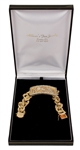 Charlie Hodge Owned & Worn Custom Made TCB Diamond & 14K Gold Bracelet