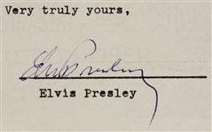 Elvis Presley Signed Love Me Tender Acknowledgment of Receipt on Twentieth Century Fox Letterhead 