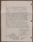 Tupac Shakur Two-Page Handwritten Love Letter from Prison