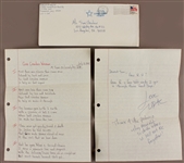 Tupac Shakur Handwritten Love Letter and  Poem/Song Lyrics from Prison