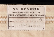 Elvis Presley Viva Las Vegas Film Promotion Worn Custom Made  Red Bolero Jacket, Black Pants and Black Silk Shirt 