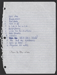 Tupac Shakur Handwritten Makaveli Album Track List