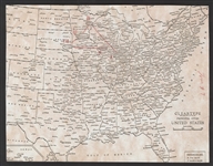 Elvis Presley Hand Annotated Concert Tour Map