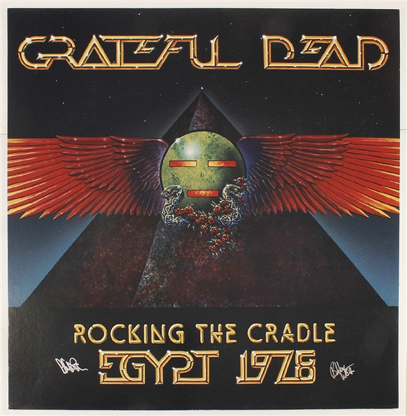 Grateful Dead Bob Weir & Phil Lesh Signed Grateful Dead “Rocking the Cradle Egypt 1978’ Original Poster