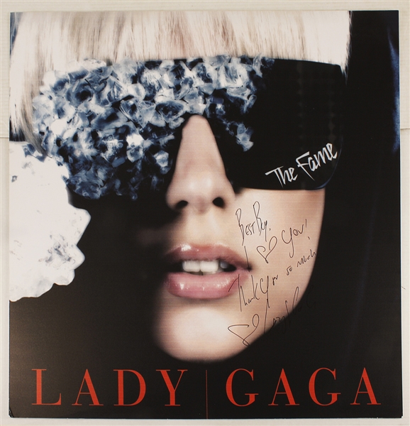 Lady Gaga "The Fame" Signed & Inscribed Original Promotional Poster