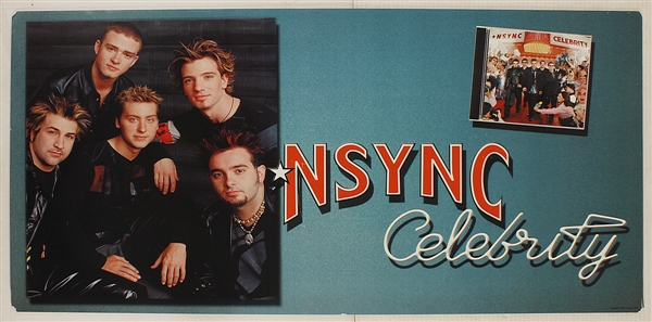 *NSYNC Original "Celebrity" Original Over-Sized Promotional Posters