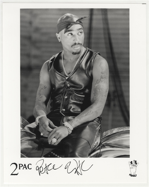 Tupac Shakur Signed Original Publicity Photograph