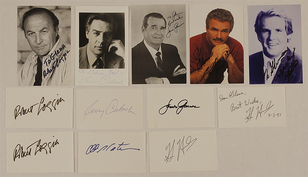 Men of Hollywood Signed Photographs and Signed Cards