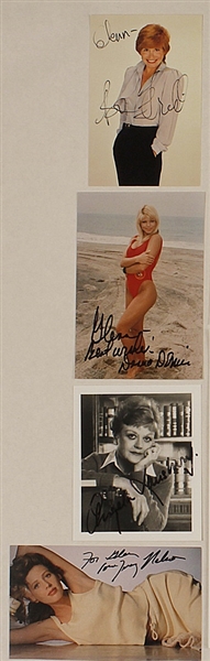 Female Actresses Signed & Inscribed Photographs and Signed Cards