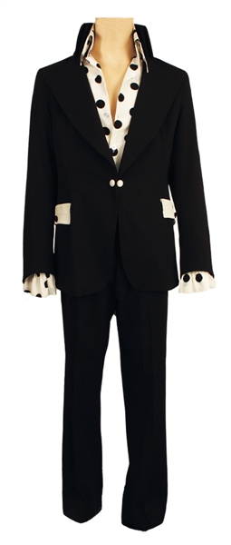 Elvis Presley Owned & Worn Bill Belew Custom Black Jacket with Matching Black Pants and Shirt