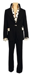 Elvis Presley Owned & Worn Bill Belew Custom Black Jacket with Matching Black Pants and Shirt