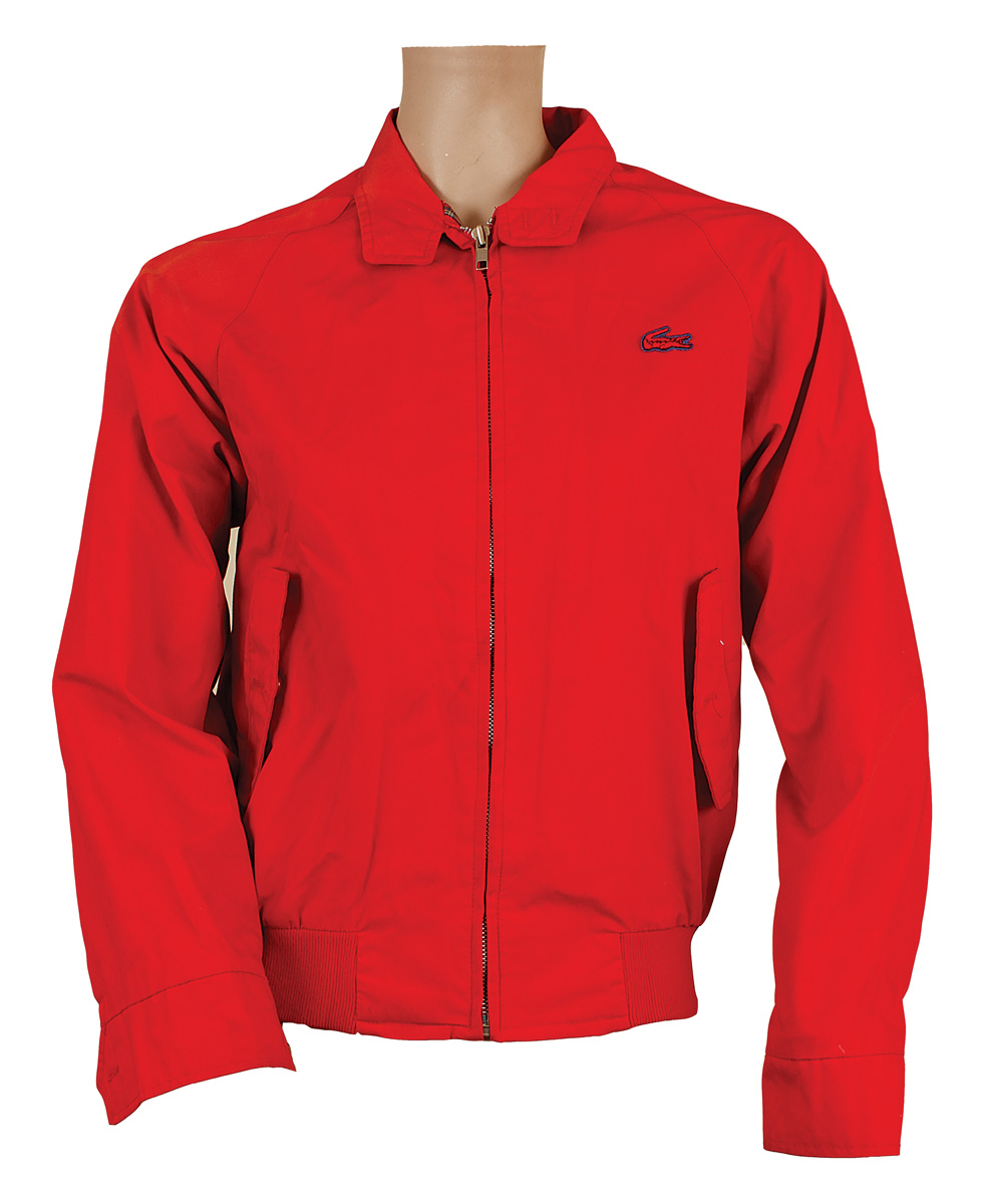Lot Detail - Michael Jackson Owned and Worn Red Lacoste Jacket