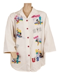 Michael Jackson Owned & Worn Mickey Mouse Button-Down Shirt
