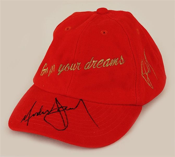 Michael Jackson Signed "Go For Your Dreams"  Red Hat