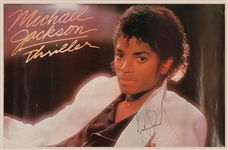 Michael Jackson Signed "Thriller" Original Poster