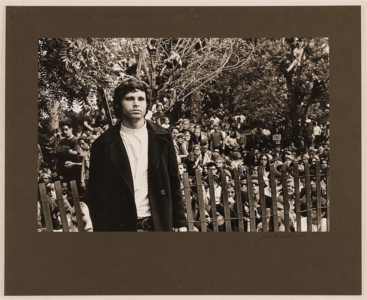 Jim Morrison Original Jim Marshall Signed & Stamped Photograph