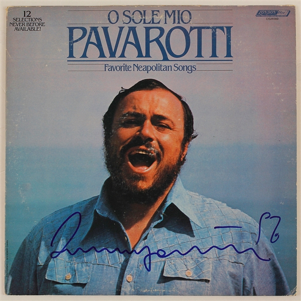 Luciano Pavarotti Signed "O Sole Mio" Album