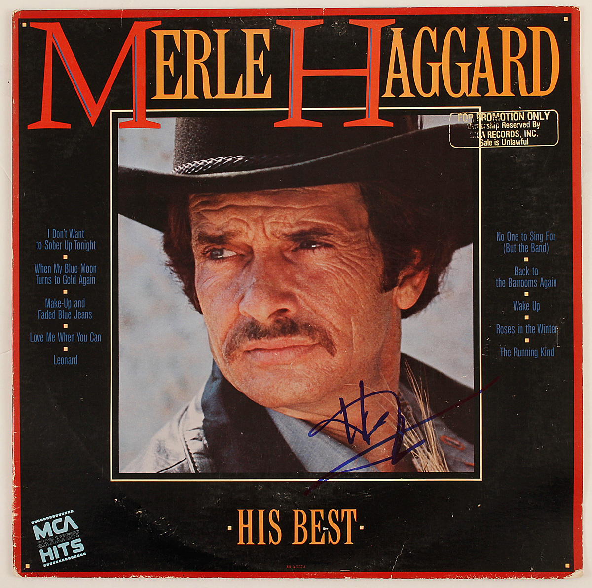 Lot Detail - Merle Haggard Signed 