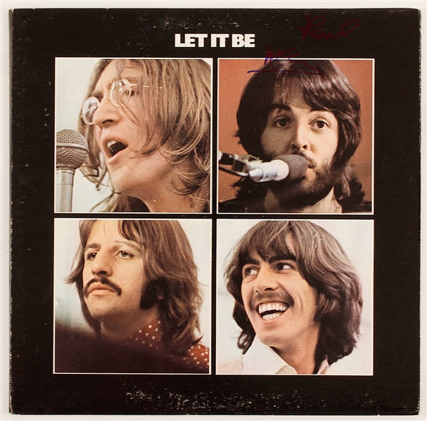 Paul McCartney and Billy Preston Signed Beatles "Let It Be" Album