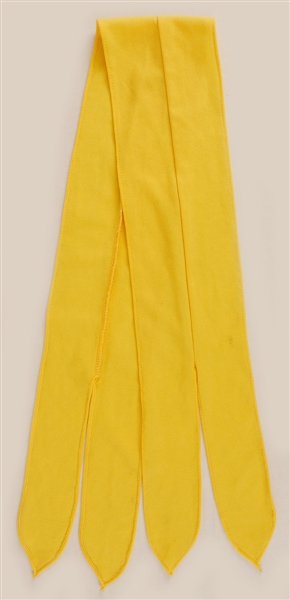 Elvis Presley Owned and Worn Yellow Cravat