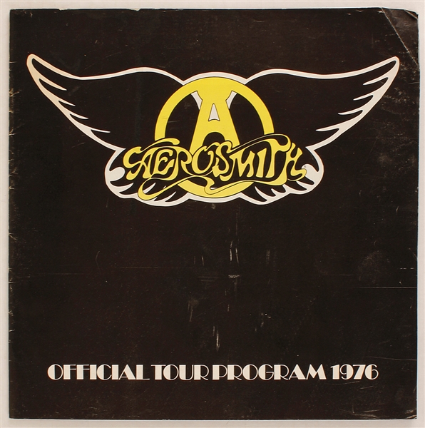 Aerosmith 1976 Original Concert Tour Program