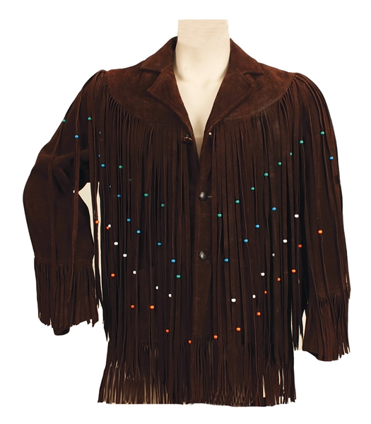 Elvis Presley Owned & Worn Nudies Brown Suede Fringed Jacket